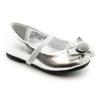 Rampage Girls Lil Arielle Toddler Girls Size 7 Silver Synthetic Flats Shoes Rampage Girls Lil Arielle Toddler Girls Size 7 Silver Synthetic Flats Shoes