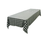 60 x 102 in. Rectangular Tablecloth Black & White Checker 60 x 102 in. Rectangular Tablecloth Black & White Checker