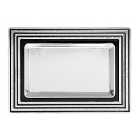This new collection from bridal favorite Vera Wang updates the designer's popular With Love collection in striking black enamel and silver. Featuring a geometric design, it is at once Art Deco-inspired and thoroughly modern. This new collection from bridal favorite Vera Wang updates the designer's popular With Love collection in striking black enamel and silver. Featuring a geometric design, it is at once Art Deco-inspired and thoroughly modern.