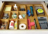 Axis Junk Drawer Organizer, Natural Wood Axis Junk Drawer Organizer, Natural Wood