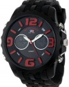 U.S. Polo Assn. Sport Men's US9117  Black Silicone Analog Digital Watch