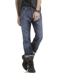 Get your daily dose of denim from Kenneth Cole. These boot-cut jeans will be your most versatile pair. Get your daily dose of denim from Kenneth Cole. These boot-cut jeans will be your most versatile pair.