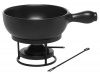 Emile Henry 2.6 Quart Fondue Set, Noir