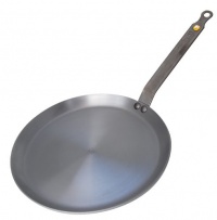 DeBuyer Mineral B Element Iron Crepe Pan, 10.2-Inch Round