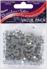 Darice Rhinestone Setter Hot-Fix Embellishments 4mm 750/Pkg: Crystal Glass Stone