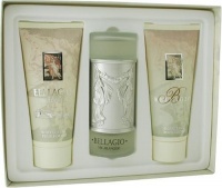 Bellagio By Michaelangelo For Women. Gift Set ( Eau De Parfum Spray 3.4 Oz + Body Lotion 6.8 Oz + Shower Gel 6.8 Oz).