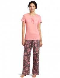 Hue Sleepwear Women's Rhine Drinks Short Sleeve Pajama Set