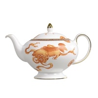 Dynasty, the newest pattern from Wedgwoods Expressive collection is uniquely designed with an archival Chinese Dragon motif and elegant Greek key border. Bone china. Dynasty, the newest pattern from Wedgwoods Expressive collection is uniquely designed with an archival Chinese Dragon motif and elegant Greek key border. Bone china.