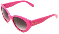 Kate Spade Women's Franc2S Cat Eye Sunglasses,Florescent Pink Frame/Gray Gradient Lens,One Size Kate Spade Women's Franc2S Cat Eye Sunglasses,Florescent Pink Frame/Gray Gradient Lens,One Size