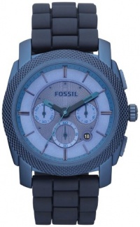Fossil Men's FS4703 Machine Blue Stainless Steel and Silicone Watch Fossil Men's FS4703 Machine Blue Stainless Steel and Silicone Watch