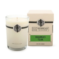 Archipelago's Bamboo Teak boxed candle adds a decorative touch to any room and fills the home with intoxicating fragrance for up to 50 hours. Archipelago's Bamboo Teak boxed candle adds a decorative touch to any room and fills the home with intoxicating fragrance for up to 50 hours.