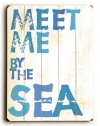 Meet Me By The Sea by Artist Peter Horjus 9x12 Bamboo Sign Wall Decor Art