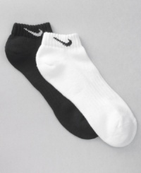 Keep your drawers stocked and do less laundry with the comfortable convenience of Nike's six pack of low-cut dri-fit socks. Keep your drawers stocked and do less laundry with the comfortable convenience of Nike's six pack of low-cut dri-fit socks.