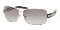 PRADA SPR 54I SPR54I 1BC-3M1 Silver Sunglasses Shades PRADA SPR 54I SPR54I 1BC-3M1 Silver Sunglasses Shades