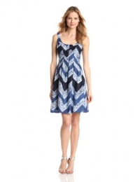 Nine West Dresses Women's Sleeveless Belted Print Dress