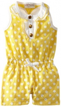 Carter's Watch the Wear Baby-Girls Infant Romper With Polka Dots, Yellow, 18 Months Carter's Watch the Wear Baby-Girls Infant Romper With Polka Dots, Yellow, 18 Months