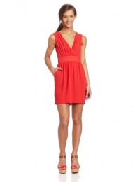 XOXO Juniors Lattice Back Dress, Coral, 7/8 XOXO Juniors Lattice Back Dress, Coral, 7/8
