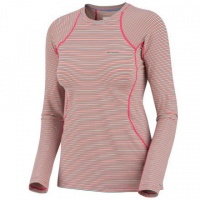 Columbia Women's Baselayer Midweight Long Sleeve Stripe Top, Bright Rose Multi, X-Large Columbia Women's Baselayer Midweight Long Sleeve Stripe Top, Bright Rose Multi, X-Large