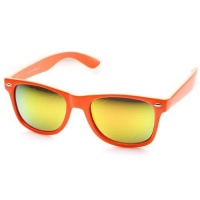 MLC EYEWEAR Reflective Color Mirror Lens Neon Color Wayfarers Style Sunglasses