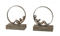 Uttermost Lounging Reader Bookends, Set of 2 Uttermost Lounging Reader Bookends, Set of 2