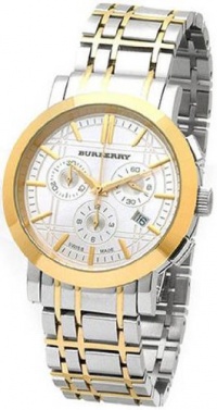 Burberry Timepiece Watch - Men's Chronograph Two Tone Stainless Steel Bracelet BU1374