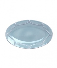 Juliska Berry & Thread Medium Oval Platter, Ice Blue Juliska Berry & Thread Medium Oval Platter, Ice Blue