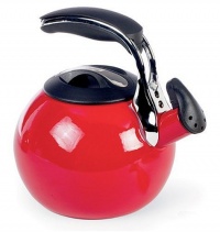 Chantal Enamel-On-Steel 1.8 Quart Teakettle, Red Chantal Enamel-On-Steel 1.8 Quart Teakettle, Red