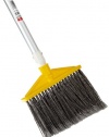 Rubbermaid Commercial FG638500 Gray 11-Inch Flagged Polypropylene Angle Broom with Aluminum Handle