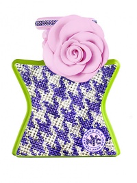 For gardenia devotees with a sense of fashion elegance, this is the ultimate gift of gifts: A 3.4 oz. limited-edition bottle of Central Park West whose houndstooth surface has been rendered with 2,500 sparkling Swarovski gems, its edges bordered in vivid lime green, its cap encircled with tiny stones. Made in USA. For gardenia devotees with a sense of fashion elegance, this is the ultimate gift of gifts: A 3.4 oz. limited-edition bottle of Central Park West whose houndstooth surface has been rendered with 2,500 sparkling Swarovski gems, its edges bordered in vivid lime green, its cap encircled with tiny stones. Made in USA.