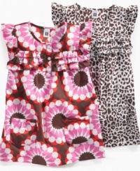 In the bold patterns of this tunic from Carter's, she be looking cute and confident, whether she's in the classroom or enjoying the summer sun. In the bold patterns of this tunic from Carter's, she be looking cute and confident, whether she's in the classroom or enjoying the summer sun.
