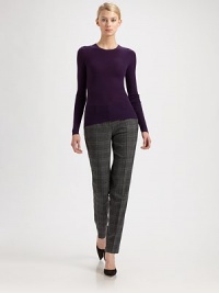 Ultra-soft finespun cashmere, in a rib-knit pullover silhouette.CrewneckLong sleevesCashmereDry cleanImported of Italian fabricModel shown is 5'10 (177cm) wearing US size Small. 