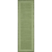 Nourison Calvin Klein Home Sahara Collection Stripe Slate 2.3-Feet by 7.6-Feet 100-Percent Wool Area Rug