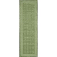 Nourison Calvin Klein Home Sahara Collection Stripe Slate 2.3-Feet by 7.6-Feet 100-Percent Wool Area Rug