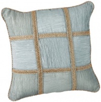 Croscill Home Laviano 18-Inch by 18-Inch Fashion Pillow, Aqua Croscill Home Laviano 18-Inch by 18-Inch Fashion Pillow, Aqua