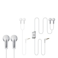 An integrated sound splitter makes sharing tunes easy with these earphones from Design Go.