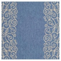 Safavieh Courtyard Collection CY5139C Blue and Sand Indoor/ Outdoor Round Area Rug, 6-Feet 7-Inch Round Safavieh Courtyard Collection CY5139C Blue and Sand Indoor/ Outdoor Round Area Rug, 6-Feet 7-Inch Round