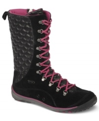 Funky colors and padded fabrics give the Radley boots by Dr. Scholl's a unique look. Brighten up those blah winter days with this fun style. Funky colors and padded fabrics give the Radley boots by Dr. Scholl's a unique look. Brighten up those blah winter days with this fun style.