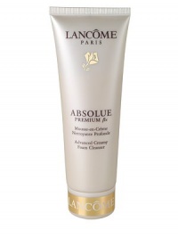 Absolue Advanced Creamy Foam Cleanser is specifically designed for mature skin to transform cleansing and make-up removal into a divinely pleasurable experience. Its soap-free formula is enriched with ultra-efficient cleansing agents chosen for their gentleness in purifying skin of makeup and impurities that can lead to dulling of the complexion. The replenishing Bio-Network of Wild Yam, Soy, Sea Algae and Barley helps restore elasticity and radiance and helps prevent skin from drying out. Absolue Advanced Creamy Foam Cleanser is specifically designed for mature skin to transform cleansing and make-up removal into a divinely pleasurable experience. Its soap-free formula is enriched with ultra-efficient cleansing agents chosen for their gentleness in purifying skin of makeup and impurities that can lead to dulling of the complexion. The replenishing Bio-Network of Wild Yam, Soy, Sea Algae and Barley helps restore elasticity and radiance and helps prevent skin from drying out.