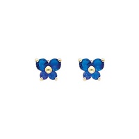 14K Yellow Gold September CZ Birthstone Butterfly Stud Earrings for Baby and Children (Sapphire, Navy) 14K Yellow Gold September CZ Birthstone Butterfly Stud Earrings for Baby and Children (Sapphire, Navy)