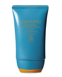 The extra creamy texture of anti-aging suncare formula quenches dry skin and fights fine lines while shielding the face from UVA/UVB rays that cause premature signs of aging. Water-resistant, perspiration-resistant and PABA-free. The extra creamy texture of anti-aging suncare formula quenches dry skin and fights fine lines while shielding the face from UVA/UVB rays that cause premature signs of aging. Water-resistant, perspiration-resistant and PABA-free.