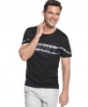 Don't get tied down to boring t-shirt style. Freshen up your look with this print shirt from Calvin Klein.