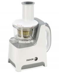 Slow & steady wins with taste! Crushing & pressing your fruits & veggies of choice, this slow juicer keeps vitamins & nutrients in every cup for a healthier approach to filling up. The dual-stage process extracts juice while fruit is crushed and then repeats the process while pressing the fruit, which yields far more juice than ever before. 10-year warranty. Model 670041650. Slow & steady wins with taste! Crushing & pressing your fruits & veggies of choice, this slow juicer keeps vitamins & nutrients in every cup for a healthier approach to filling up. The dual-stage process extracts juice while fruit is crushed and then repeats the process while pressing the fruit, which yields far more juice than ever before. 10-year warranty. Model 670041650.