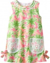 Lilly Pulitzer Girls 2-6X Little Lilly Classic Shift Printed, Resort White Nibbles, 3