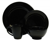 Waechtersbach Fun Factory II Black 4-Piece Dinnerware Set, Service for One Waechtersbach Fun Factory II Black 4-Piece Dinnerware Set, Service for One