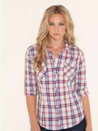 GUESS Sarah Long-Sleeve Wellington Top, DAMSON MULTI (SMALL) GUESS Sarah Long-Sleeve Wellington Top, DAMSON MULTI (SMALL)