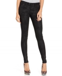 Slip into Levi's coated denim leggings for a leather-inspired look that's hot for fall. Slip into Levi's coated denim leggings for a leather-inspired look that's hot for fall.