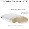 Z by Malouf 100% Natural Talalay Latex Zoned Pillow, QUEEN-LOW LOFT-PLUSH