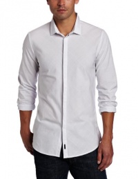 Calvin Klein Sportswear Men's Long Sleeve Box Pattern Dobby Woven Calvin Klein Sportswear Men's Long Sleeve Box Pattern Dobby Woven