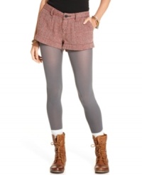 Our favorite cold-weather look meets our favorite fall bottoms with these tweed shorts from American Rag! Our favorite cold-weather look meets our favorite fall bottoms with these tweed shorts from American Rag!