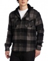 Subculture Men's Clock Subculture's Flannel Jacket With Sherpa Lining